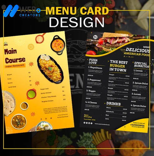 Restaurant digital menu board Seattle menu printing services online food menu design 2026
